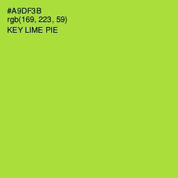 #A9DF3B - Key Lime Pie Color Image