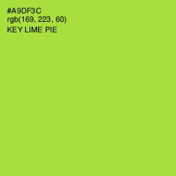 #A9DF3C - Key Lime Pie Color Image
