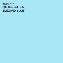 #A9E7F7 - Blizzard Blue Color Image