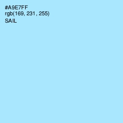#A9E7FF - Sail Color Image