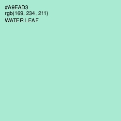 #A9EAD3 - Water Leaf Color Image