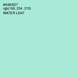 #A9EAD7 - Water Leaf Color Image