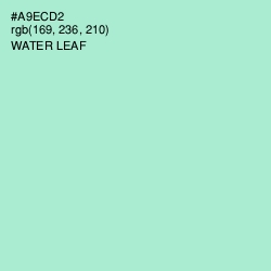 #A9ECD2 - Water Leaf Color Image