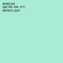 #A9ECD3 - Water Leaf Color Image