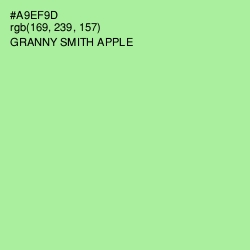 #A9EF9D - Granny Smith Apple Color Image