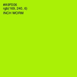 #A9F006 - Inch Worm Color Image