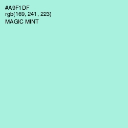 #A9F1DF - Magic Mint Color Image