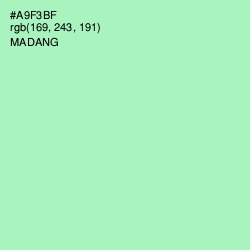 #A9F3BF - Madang Color Image