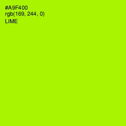 #A9F400 - Lime Color Image