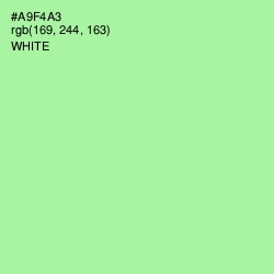 #A9F4A3 - Celadon Color Image