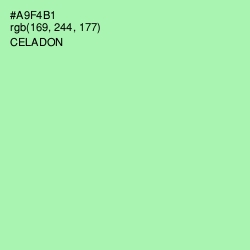 #A9F4B1 - Celadon Color Image
