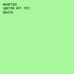 #A9F79D - Mint Green Color Image