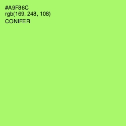 #A9F86C - Conifer Color Image