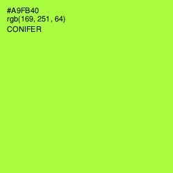 #A9FB40 - Conifer Color Image