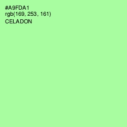 #A9FDA1 - Celadon Color Image