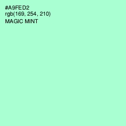 #A9FED2 - Magic Mint Color Image