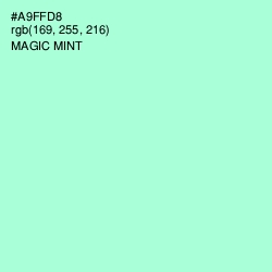 #A9FFD8 - Magic Mint Color Image