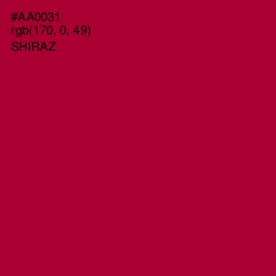 #AA0031 - Shiraz Color Image