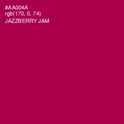 #AA004A - Jazzberry Jam Color Image