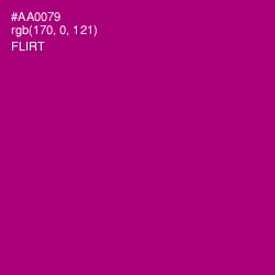 #AA0079 - Flirt Color Image
