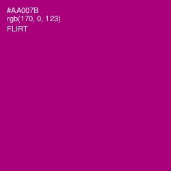 #AA007B - Flirt Color Image