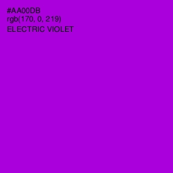 #AA00DB - Electric Violet Color Image