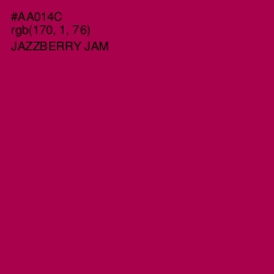 #AA014C - Jazzberry Jam Color Image