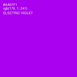 #AA01F1 - Electric Violet Color Image