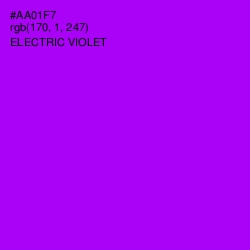 #AA01F7 - Electric Violet Color Image