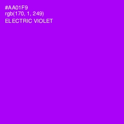 #AA01F9 - Electric Violet Color Image