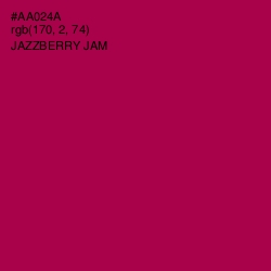 #AA024A - Jazzberry Jam Color Image