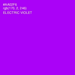 #AA02F6 - Electric Violet Color Image
