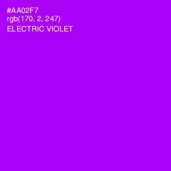 #AA02F7 - Electric Violet Color Image