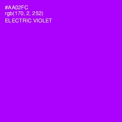 #AA02FC - Electric Violet Color Image