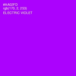 #AA02FD - Electric Violet Color Image