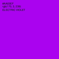#AA03EF - Electric Violet Color Image