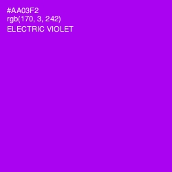 #AA03F2 - Electric Violet Color Image