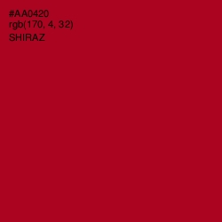 #AA0420 - Shiraz Color Image