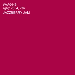 #AA0446 - Jazzberry Jam Color Image