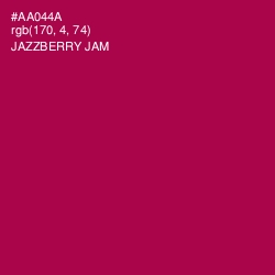 #AA044A - Jazzberry Jam Color Image