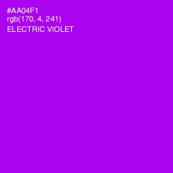 #AA04F1 - Electric Violet Color Image