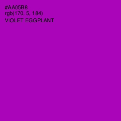 #AA05B8 - Violet Eggplant Color Image