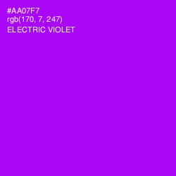 #AA07F7 - Electric Violet Color Image
