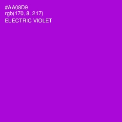 #AA08D9 - Electric Violet Color Image