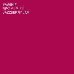 #AA094F - Jazzberry Jam Color Image