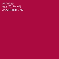 #AA0A40 - Jazzberry Jam Color Image
