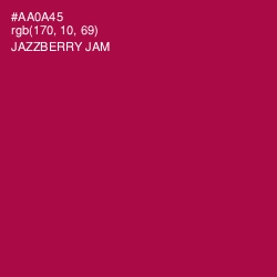 #AA0A45 - Jazzberry Jam Color Image