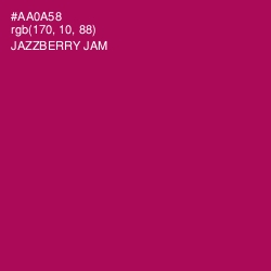#AA0A58 - Jazzberry Jam Color Image