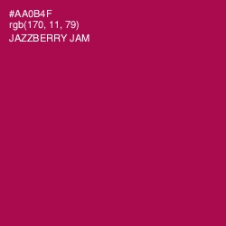 #AA0B4F - Jazzberry Jam Color Image