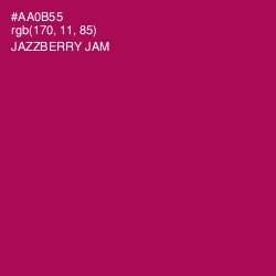 #AA0B55 - Jazzberry Jam Color Image